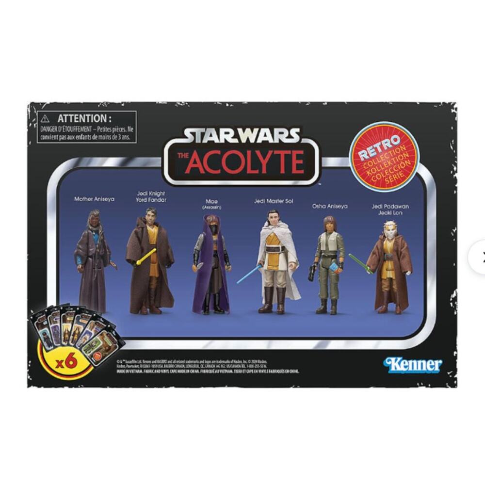 Star Wars Acolyte Retro Collection 3.75in Figure 6-Pack NIB